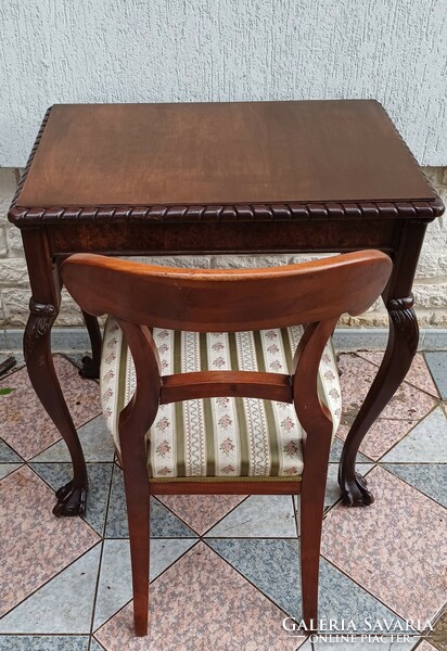 Antik Zsúr asztal ,Íróasztal, ,kàrtya sakk asztal,szobor  tartó posztamens ,viràgrartó home-office