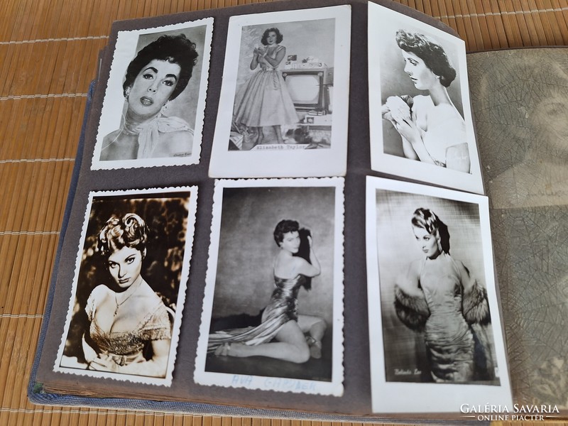 Photo album. Old foreign and Hungarian stars, singers, actors. HUF 8,000