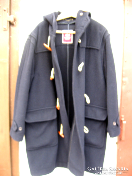 Sötétkék gyapjú Montgomery kabát Seventy the great autwear L