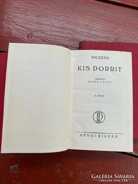 Charles Dickens Kis Dorrit I-III. Budapest. Révai Kiadás