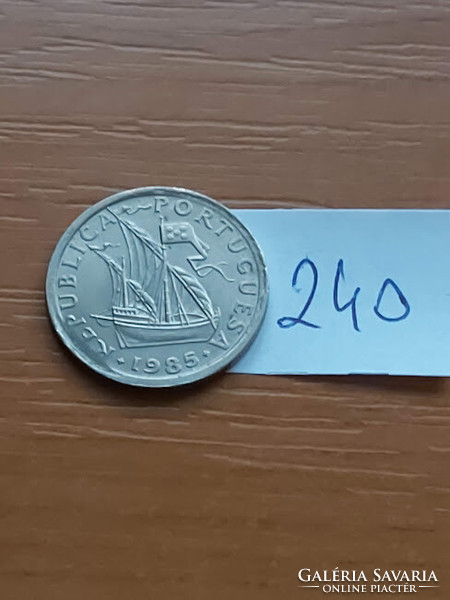 PORTUGÁLIA 2,5 ESCUDO 1985  Réz-nikkel  240