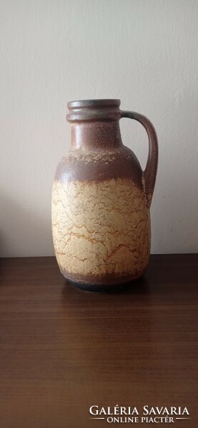 Hatalmas Scheurich-Keramik, W. Germany korsó váza, 42 cm