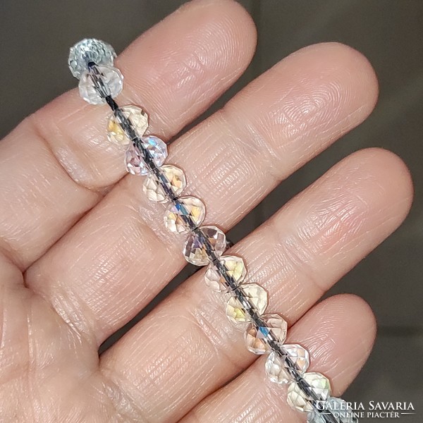 Aurora borealis crystal bracelet
