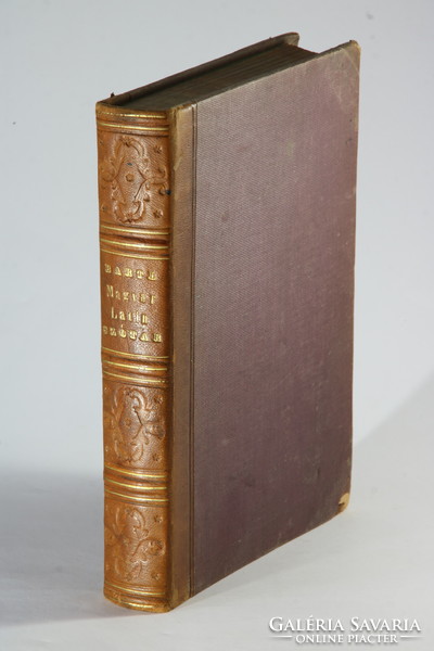 1865 Hungarian - Latin dictionary with geographical names in a nice half-leather binding - ex libris !!