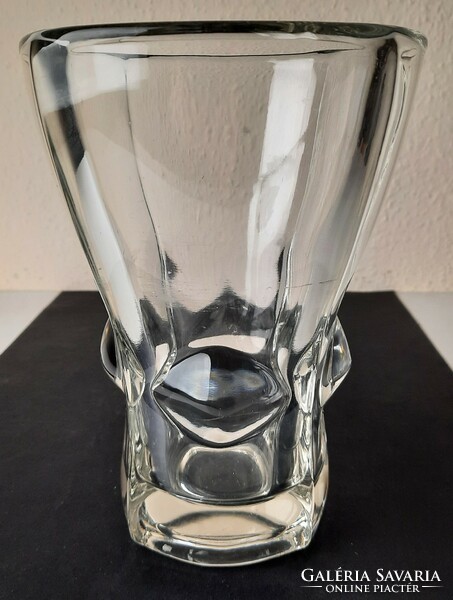 Vladislav urban vintage large Czech glass vase, 1960s