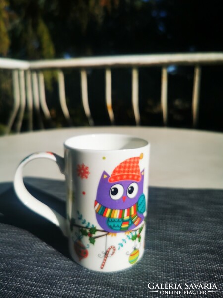 Owl Christmas mug