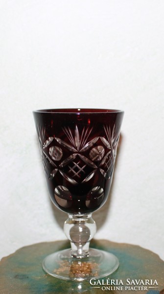 6 Personal flawless short drink crystal glass set + brandy holder