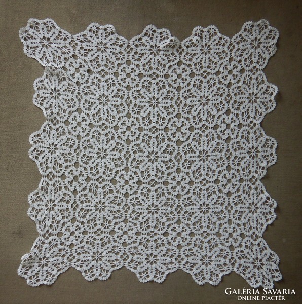 Crochet tablecloth; 75 x 75 cm