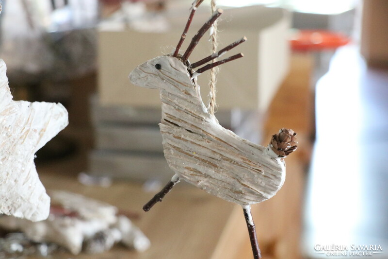 Handmade Christmas tree decorations in Scandinavian style