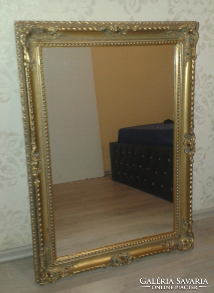 Spectacular neo-baroque gilded wall mirror