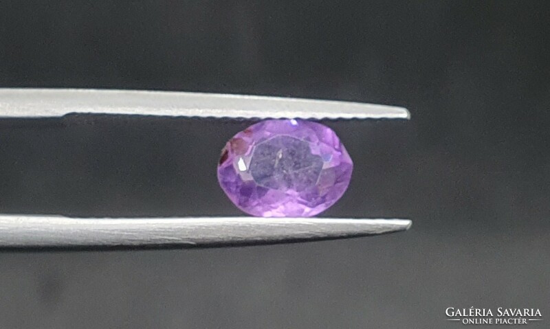 Amethyst oval cut 1.08 Carat. With certification.