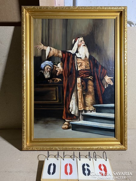 Munkácsy Mihály trilógia részlet, vázlat, festmény, olaj, vászon, 62 x 91 cm-es