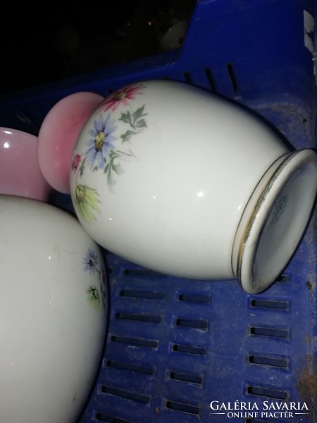 Hollóházi porcelán vázák 2 db