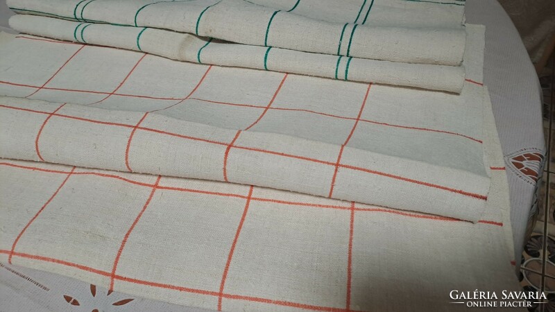 Home-woven linen tea towel, towel, tablecloth