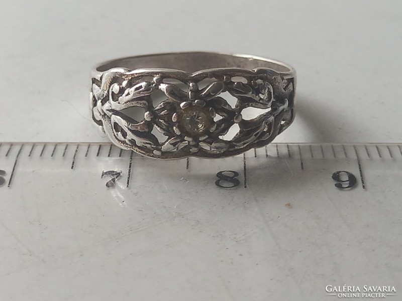 Old women's silver ring