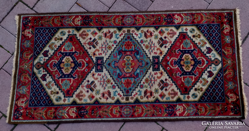 Hand-knotted Iranian Persian wool rug with beautiful colors