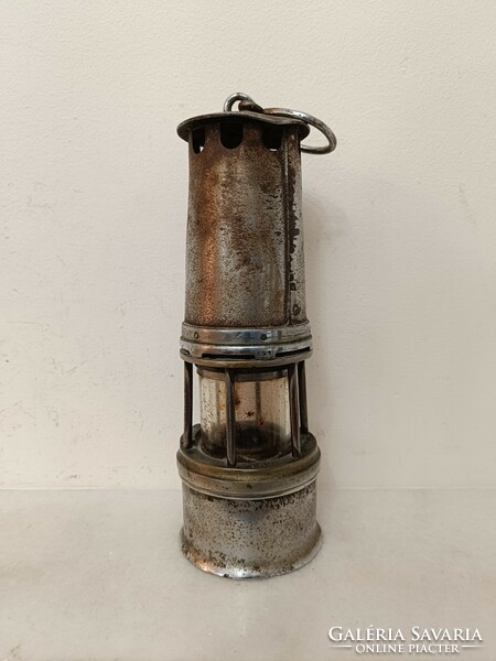 Antique miner's tool trencher bakter railway carbide lamp 369 8020