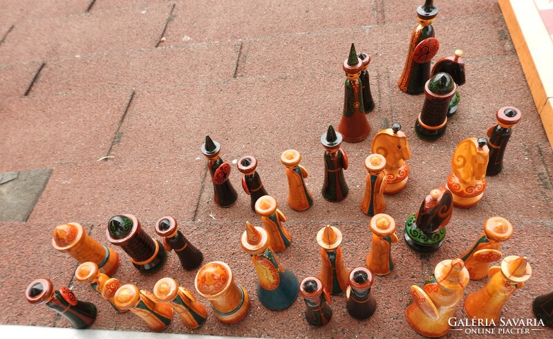 Keleti fa kézműves sakk