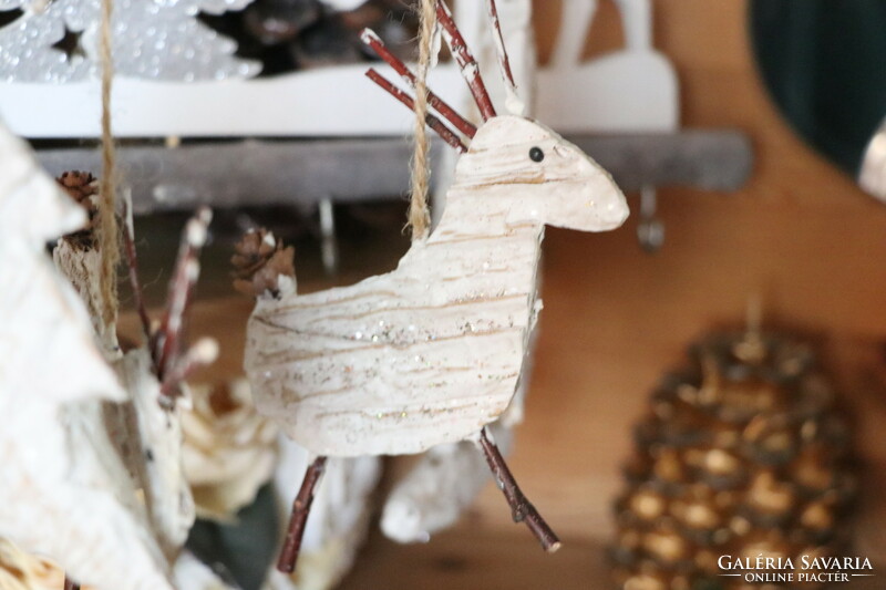 Handmade Christmas tree decorations in Scandinavian style