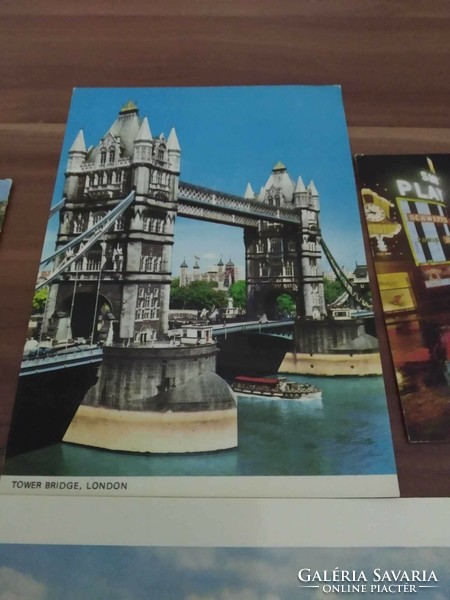 14 db angol képeslap, London, Hampton Court palota, Westminster Apátság, Windsor kastély