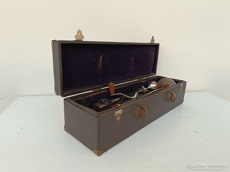 Antique medical device doctor pharmacy vibration massage device in box healing 468 8151