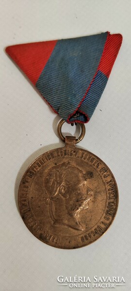 War medal with ribbon