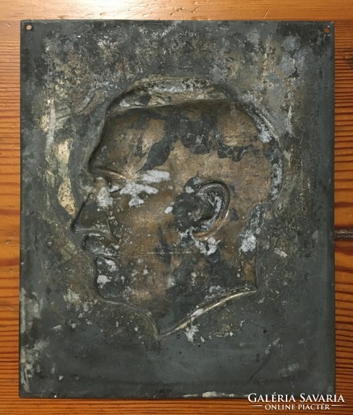 Adolf hitler bust head relief plaque german ww2