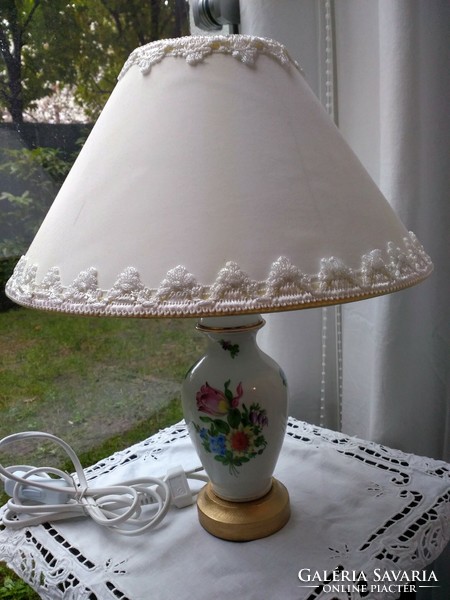 Antique Herend lamp with shade!