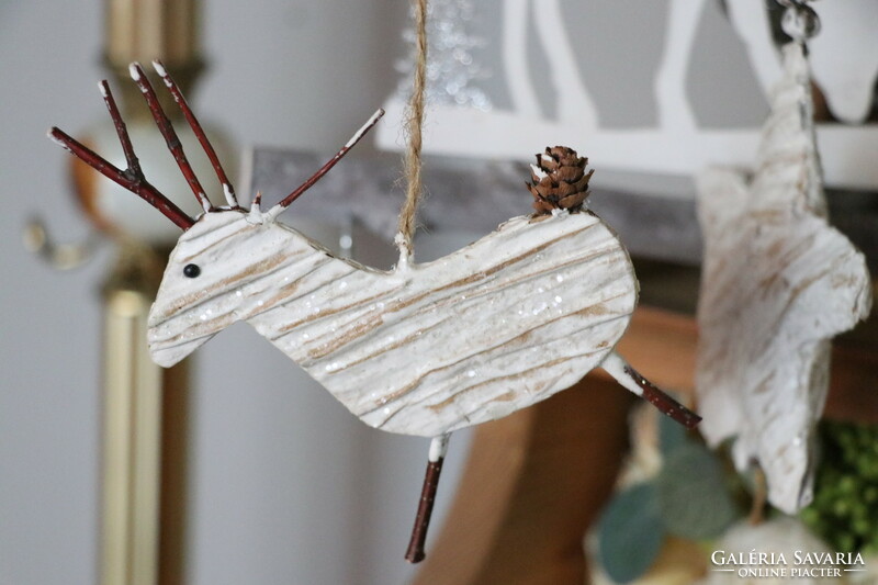 Handmade Christmas tree decorations in Scandinavian style