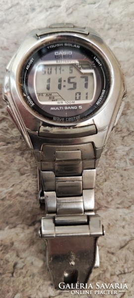 Casio watch with solar panel