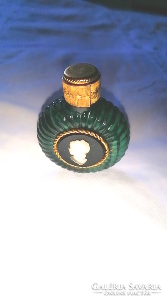 Very rare seventies Czech handmade cameo bottle filled with original perfume