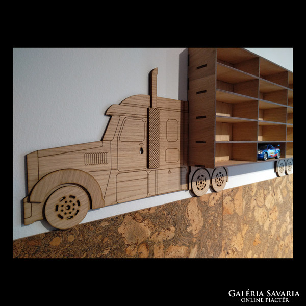 III. Spare truck wall shelf with 16x4.5x6.5cm compartments