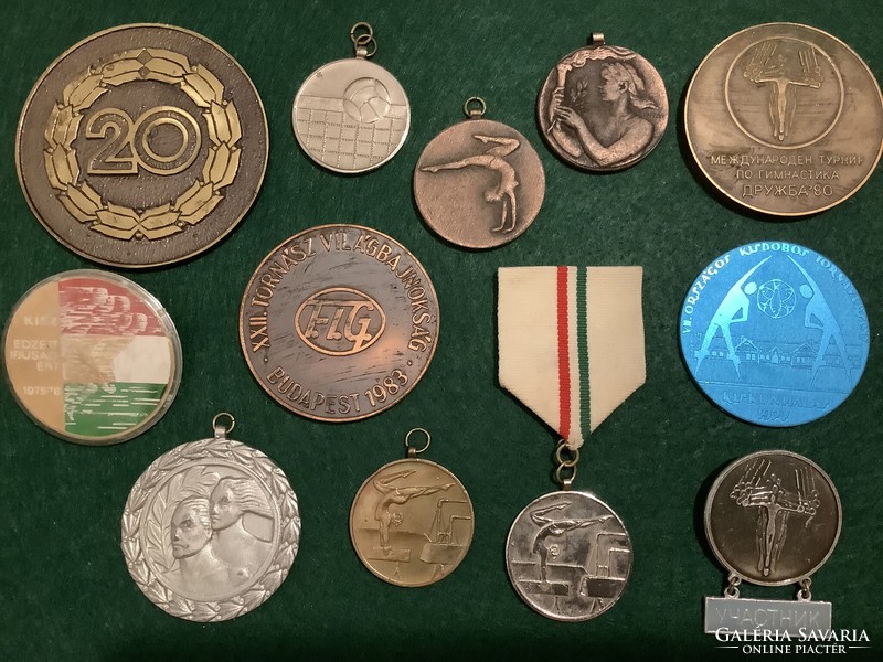 12 Pcs. Retro sports medal collection cheap price in one