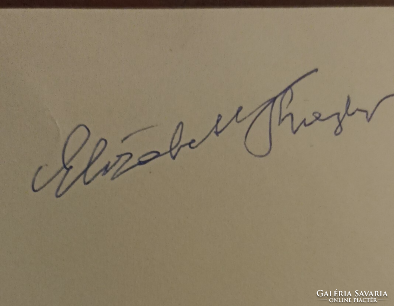 Elisabeth Taylor autogramos fotó