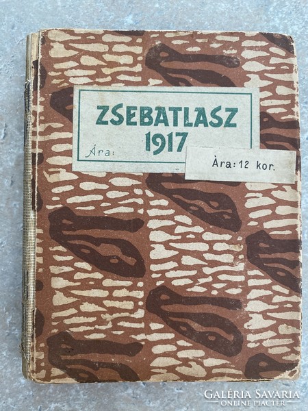 Zsebatlasz 1917 with calendar and statistical data