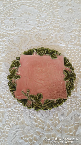 Schütz cilli majolica cake plate, decorative plate