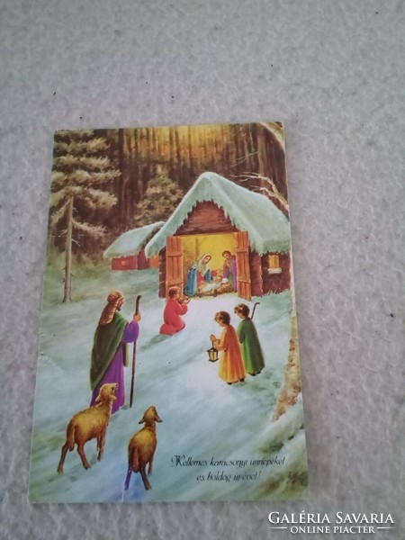 Karácsonyi képeslap-Zsigray Ágnes grafika