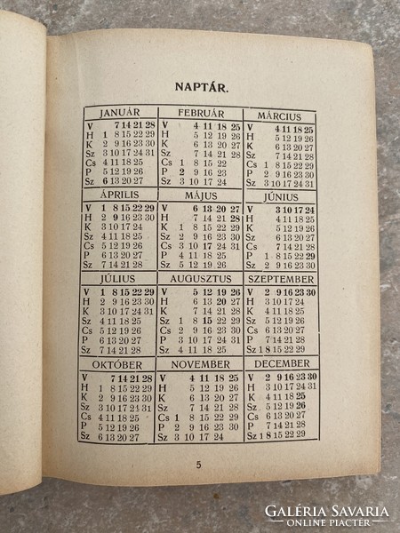 Zsebatlasz 1917 naptárral és statisztikai adatokkal