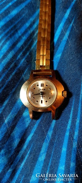 Glashütte gold-plated, numbered women's wristwatch