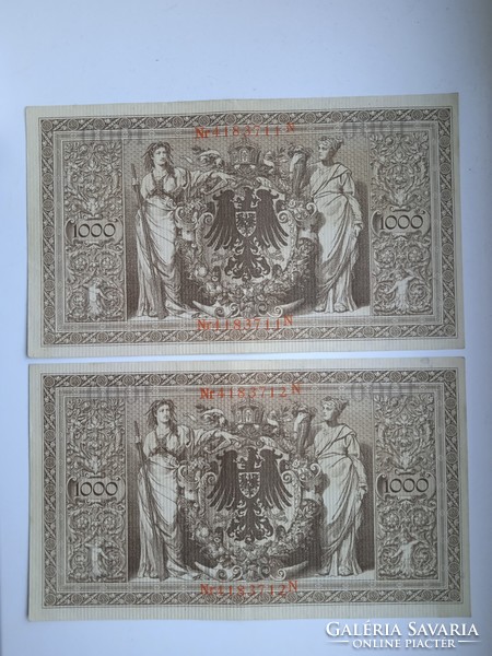 German 1000 marks 1910