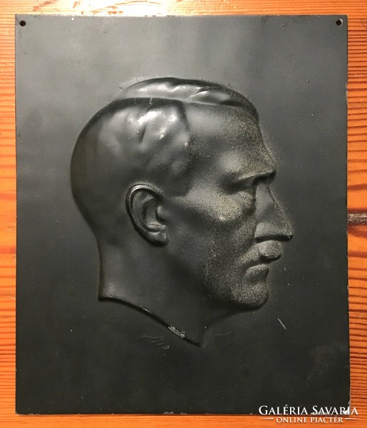 Adolf hitler bust head relief plaque german ww2