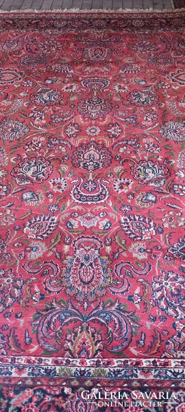 Hand-knotted palmette indo tabtiz carpet is negotiable