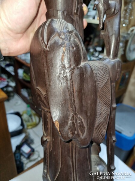 Old Chinese wood carved figurine