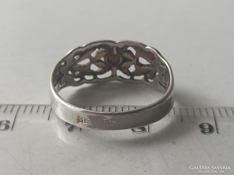 Old women's silver ring