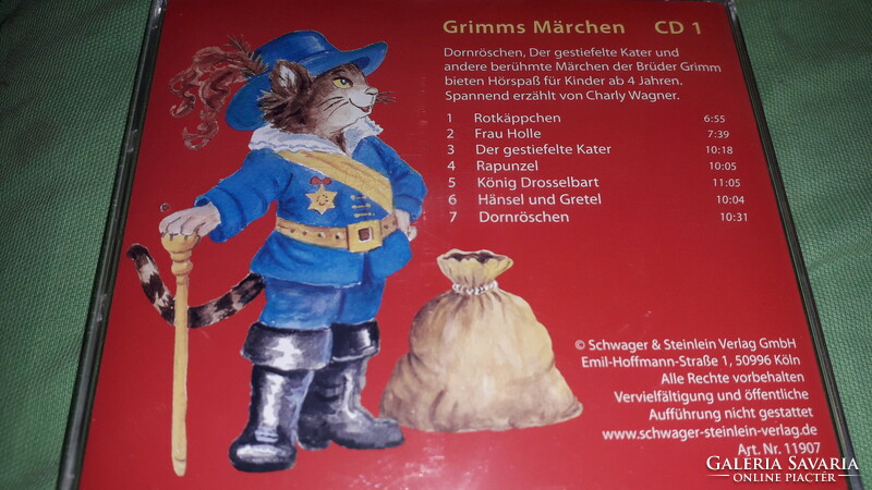 HIBÁTLAN NÉMET NYELVŰ - 2 CD-s HANGOSKÖNYV -Grimm mesék a képek szerint