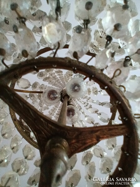 Refurbished crystal chandelier basket chandelier basket chandelier