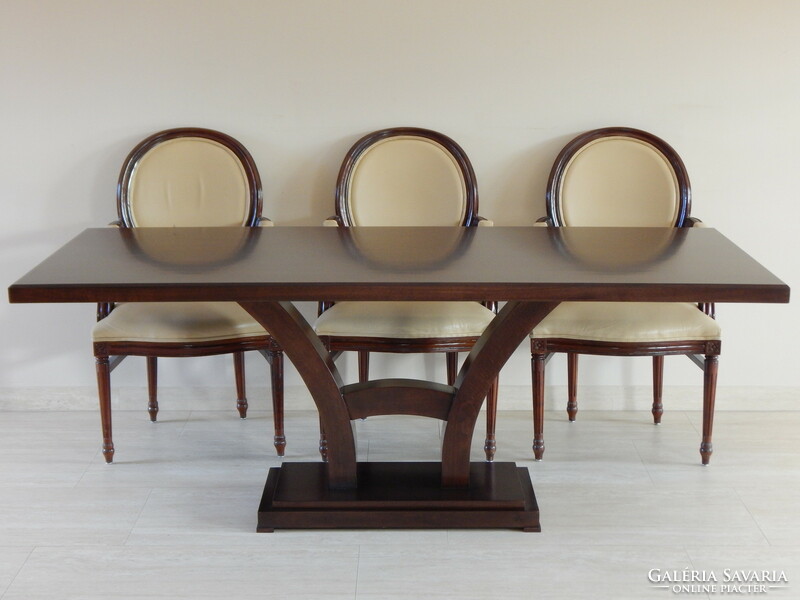 Art Deco 8 személyes étkezőasztal - tárgyalóasztal.