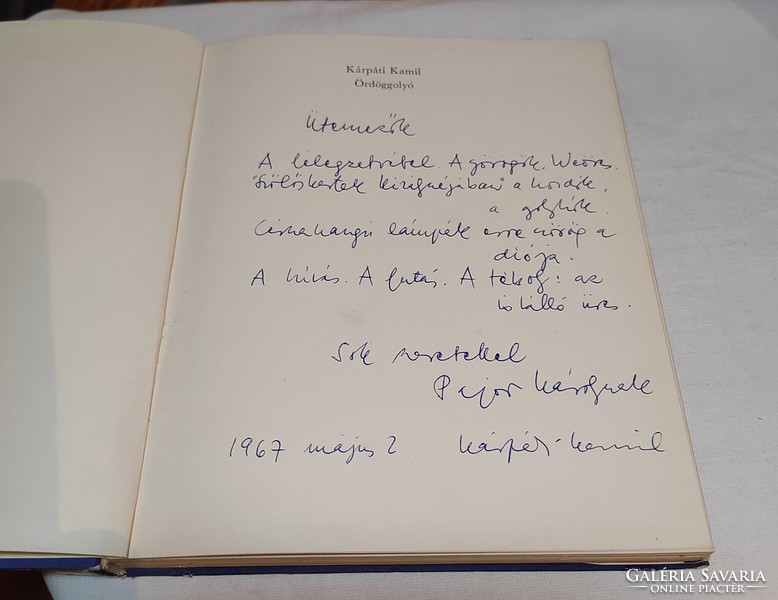 Carpathian Kamil devil's ball poems 1950-1965 - autographed
