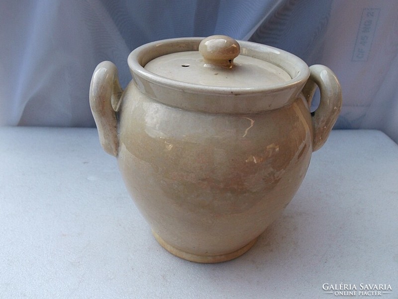 Old pot with lid