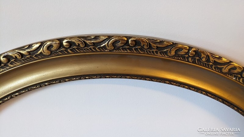Oval blondel picture or mirror frame gold-plated